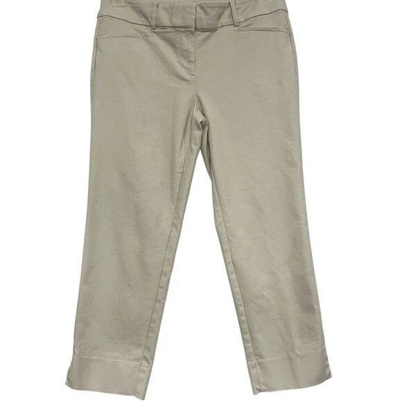 LOFT Womens Petite Marisa Light Khaki Pants Size 6P - Picture 1 of 5